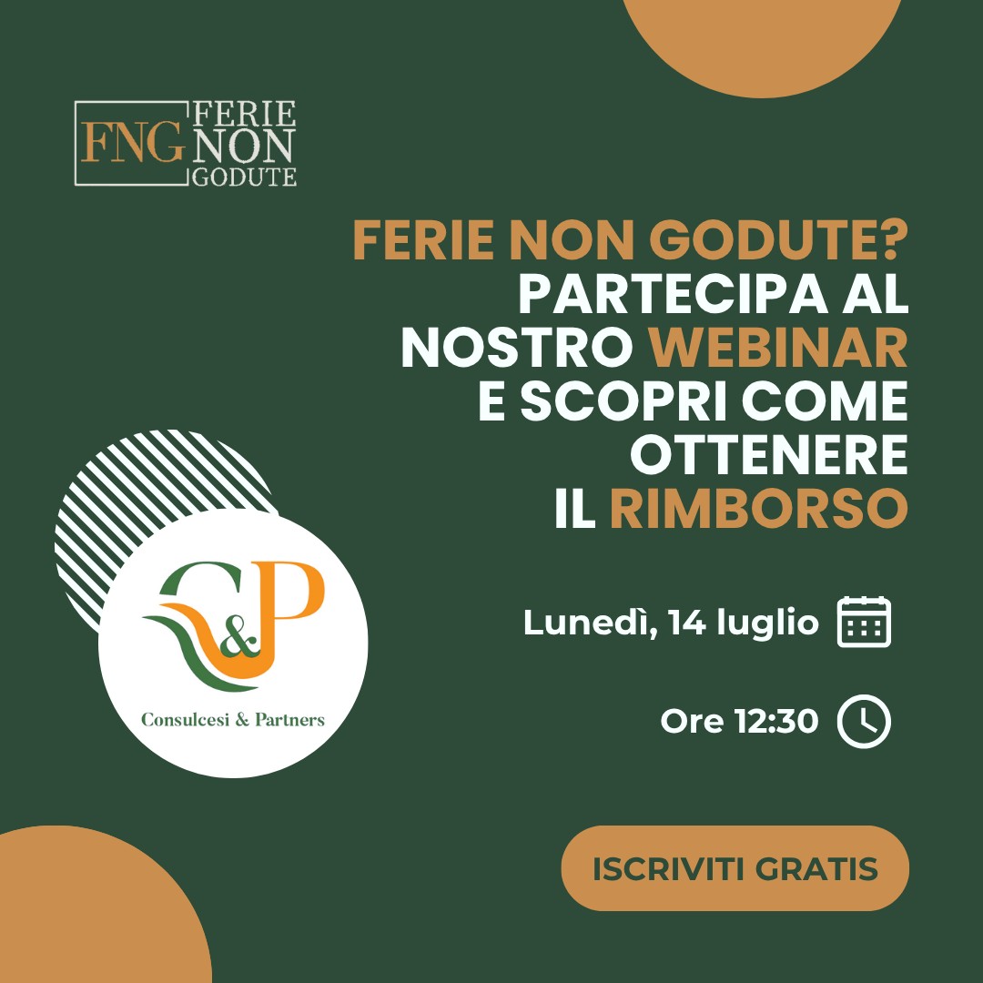 Ferie non godute webinar