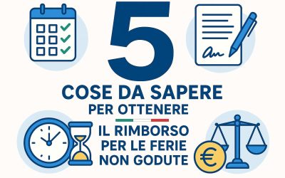 Ferie non godute: ecco le 5 cose da sapere per ottenere il rimborso