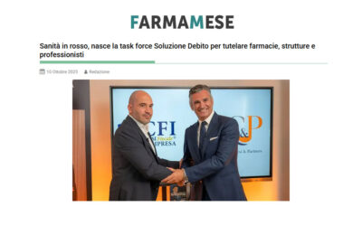 Sanità in rosso, nasce la task force Soluzione Debito per tutelare farmacie, strutture e professionisti