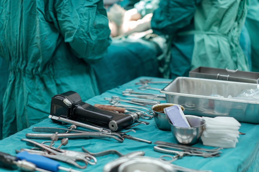 The,Surgical,Equipments,For,The,Operating,Surgery,,All,Tools,Lay
