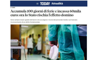 Accumula 100 giorni di ferie e incassa 60mila euro: ora lo Stato rischia l’effetto domino